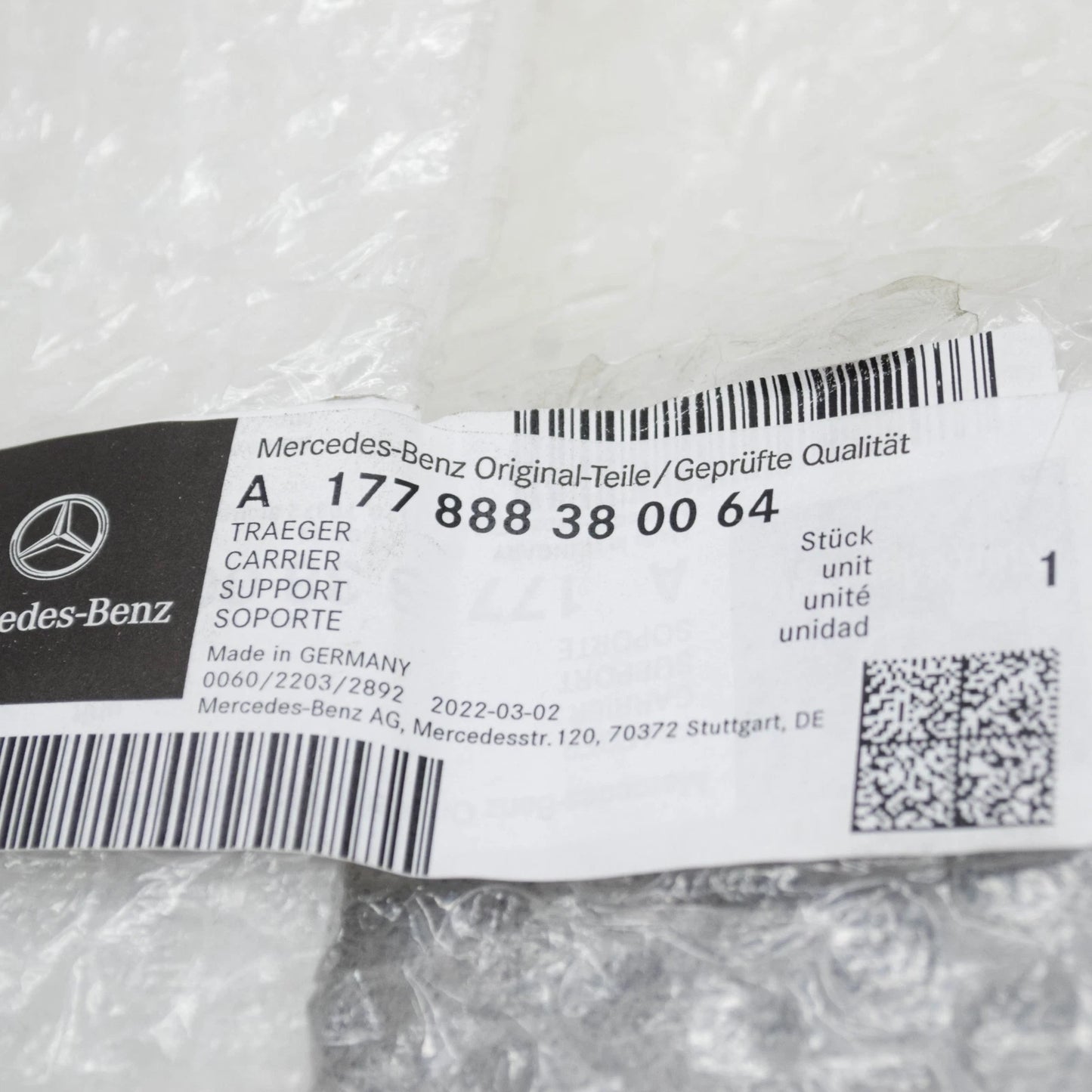 NEW MB B W247 RADIATOR RIGHT UPPER CARRIER GRILLE A177888380064 ORIGINAL