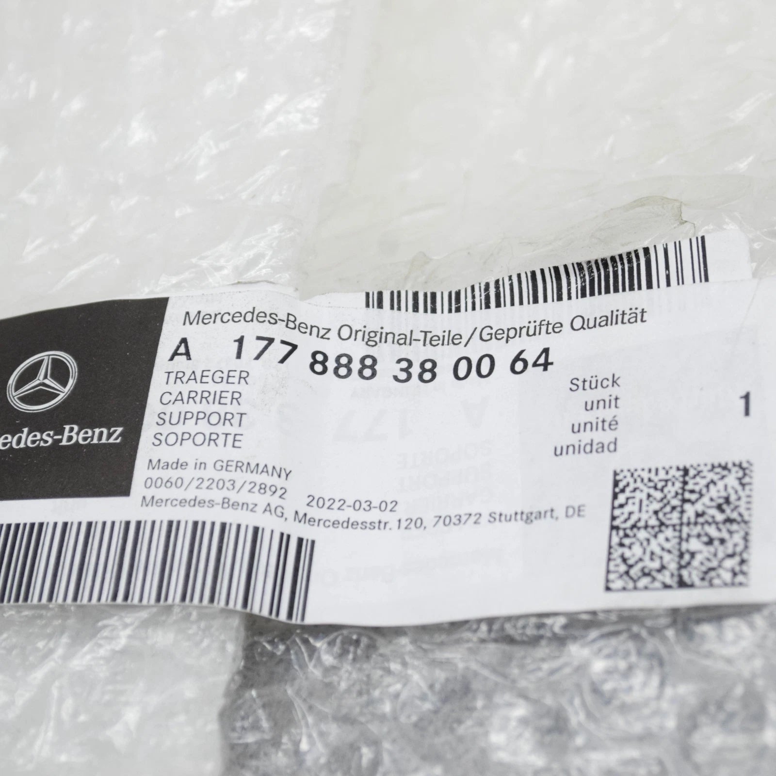 NEW MB B W247 RADIATOR RIGHT UPPER CARRIER GRILLE A177888380064 ORIGINAL