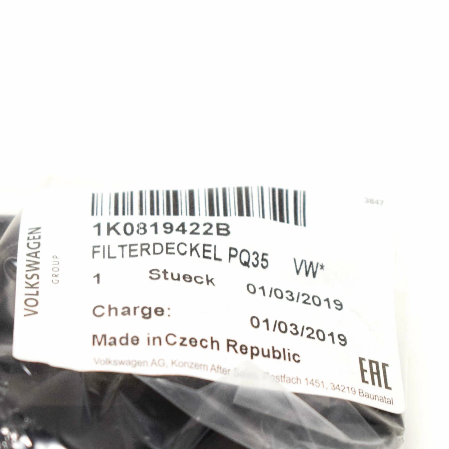 NEW AUDI A3 8P AIR CABIN FILTER BRACKET 1K0819422B 2009