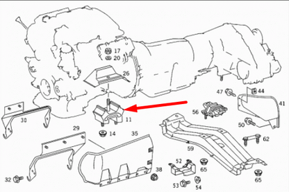 new mercedes-benz m-class w163 engine mount a1632400317 5.0 petrol 215kw
