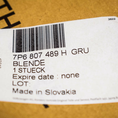 NEW VW TOUAREG 7P FRONT LEFT FOG LIGHT GRILLE TRIM 7P6807489HGRU ORIGINAL