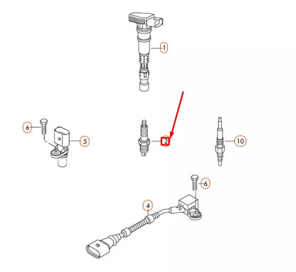 NEW AUDI A1 MK1 SPARK PLUG 101905626 ORIGINAL