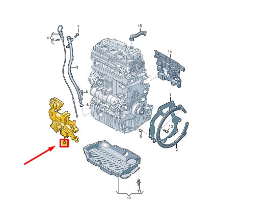 NEW VW GOLF VARIANT CG MK8 FRONT ENGINE DAMPING 05L103954E