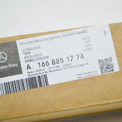 NEW MERCEDES-BENZ M-CLASS W166 FRONT BUMPER LEFT CHROME TRIM A1668851774