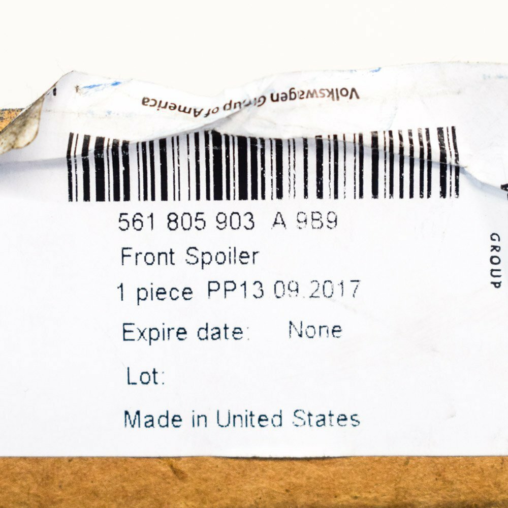 new volkswagen passat front bumper spoiler lip b7 561805903a9b9 original