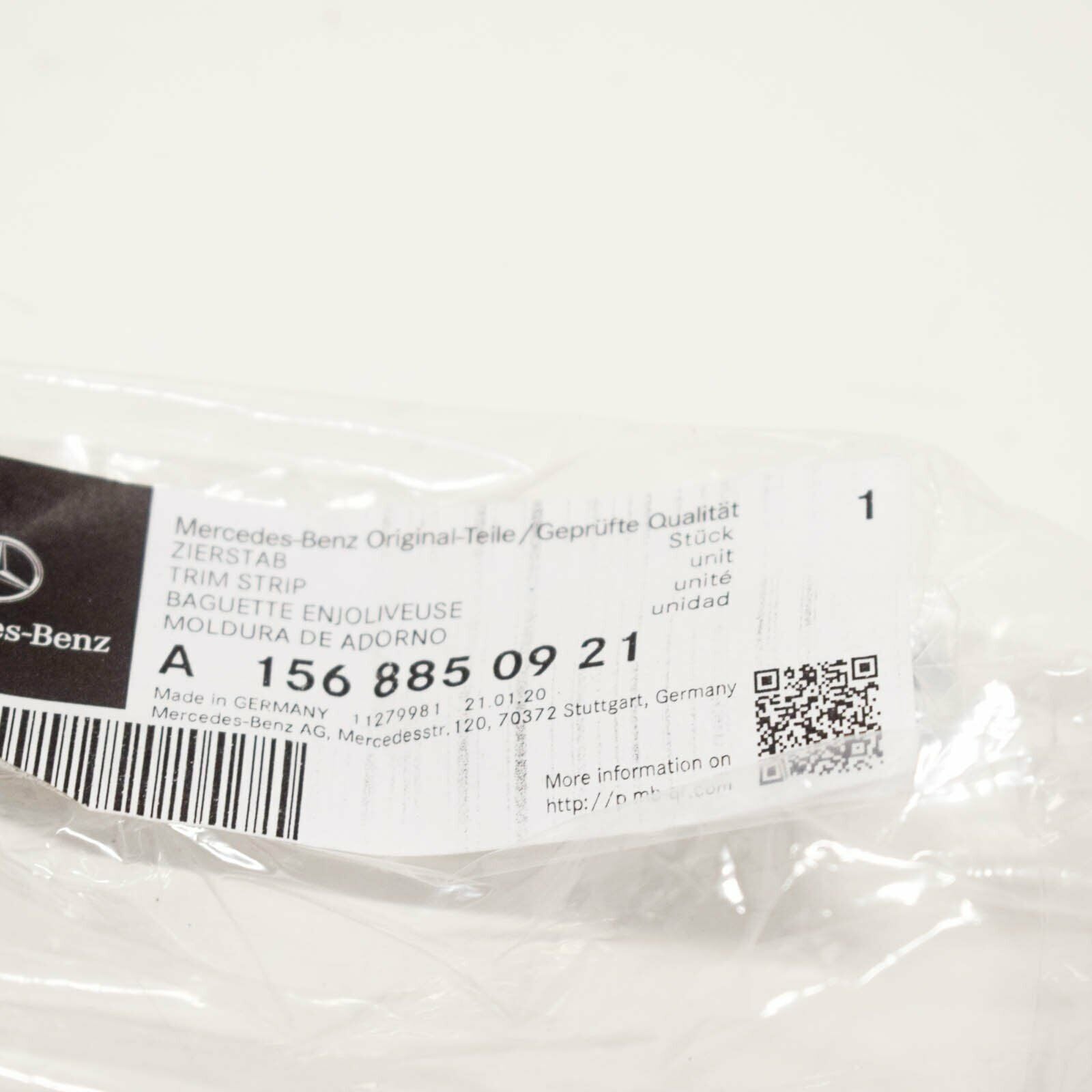 NEW MB GLA X156 RADIATOR GRILLE SHELL LEFT TOP TRIM A1568850921 ORIGINAL