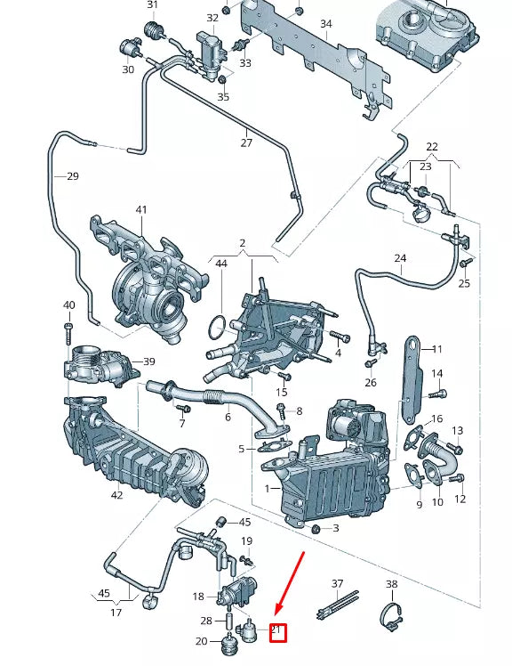 NEW VW TRANSPORTER VI T6 PULSATION DAMPER 7E0133277A