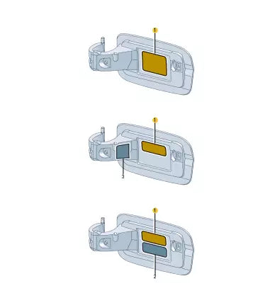 NEW AUDI A3 SPORTBACK 8V FUEL FILLER NECK STICKER 8V5010508E
