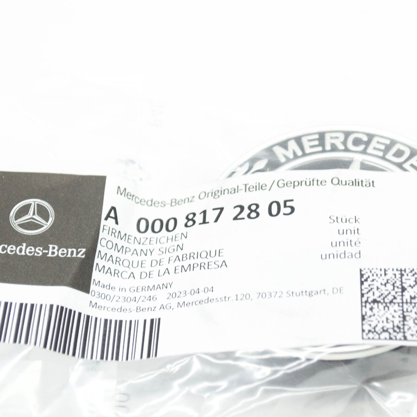 NEW MERCEDES-BENZ GLS X167 FRONT BONNET HOOD BADGE A0008172805 ORIGINAL