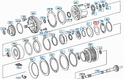 NEW MERCEDES-BENZ S W140 OIL PUMP OUTER DISC A1262725126 ORIGINAL