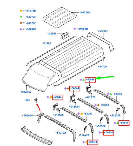 new ford transit mk3 roof panel reinforcement 4124706 yc15-v50844-cd original