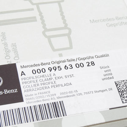NEW MERCEDES-BENZ S W222 EXHAUST MANIFOLD PROFILE CLAMP A0009956300 ORIGINAL