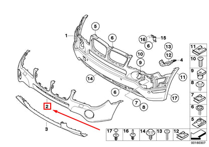 NEW BMW X3 E83 OTHER BODY PARTS 51113438627 3438627 ORIGINAL