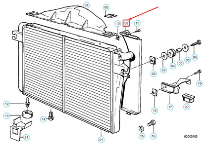 NEW BMW 5 E28 RADIATOR FAN SHROUD 17111178112 1178112 ORIGINAL