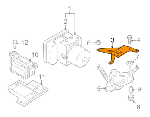 new bmw 1 e81 hydro unit dsc adapter 34506762762 6762762 original