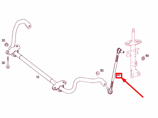 NEW MERCEDES-BENZ C W204 FRONT RIGHT TORSION BAR LINKAGE A212320128964 ORIGINAL