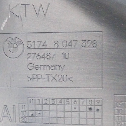 NEW BMW 5 F10 M-SPORT AIR DUCT RIGHT SIDE 8047398 51748047398 4.4 PETROL