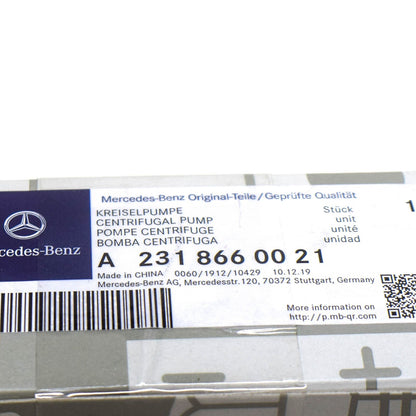 NEW MB S W222 WINDSHIELD WASHER CENTRIFUGAL PUMP A2318660021 ORIGINAL