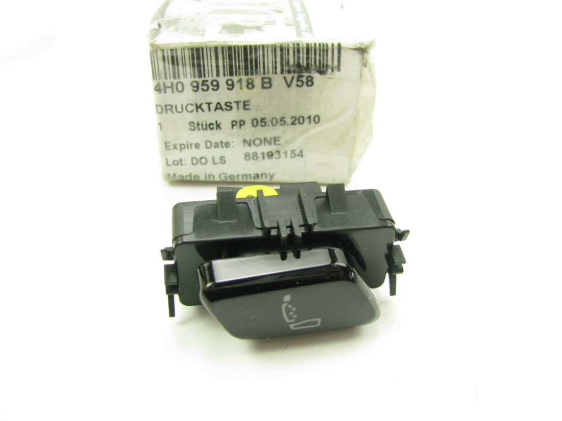 new audi a8 4h front right lumbar control switch 4h0959918bv58 original