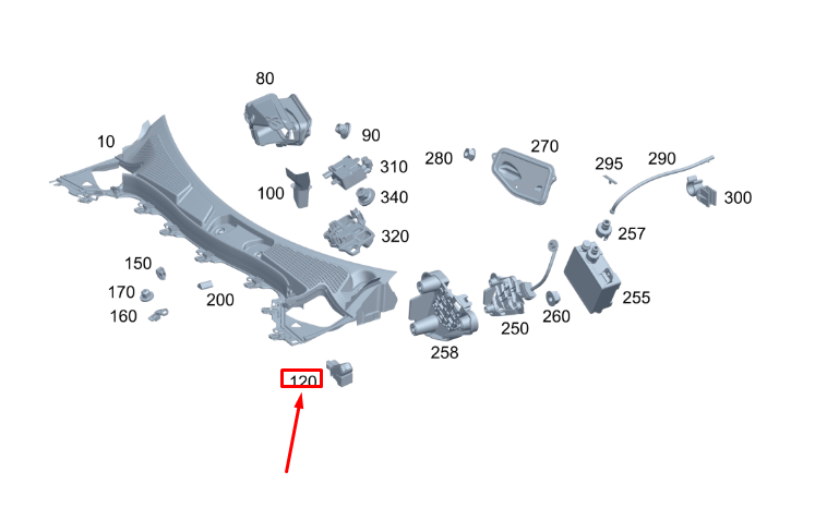 NEW MB GLB X247 WATER DEFLECTOR RIGHT SEALING FRAME A2478350400 ORIGINAL