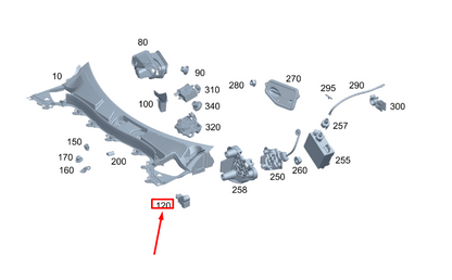 NEW MB GLB X247 WATER DEFLECTOR RIGHT SEALING FRAME A2478350400 ORIGINAL