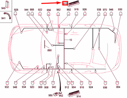 NEW MB C W204 INTERIOR CAN POTENTIAL DISTRIBUTOR BLOCK A0045467540 ORIGINAL