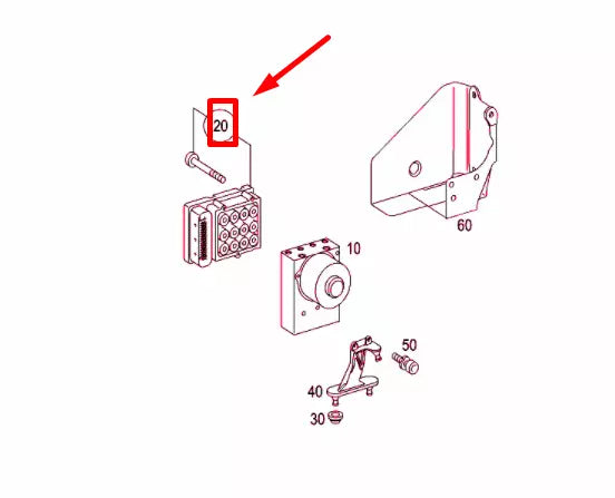NEW MERCEDES-BENZ SLK R171 ESP CONTROL UNIT A0375454932 ORIGINAL