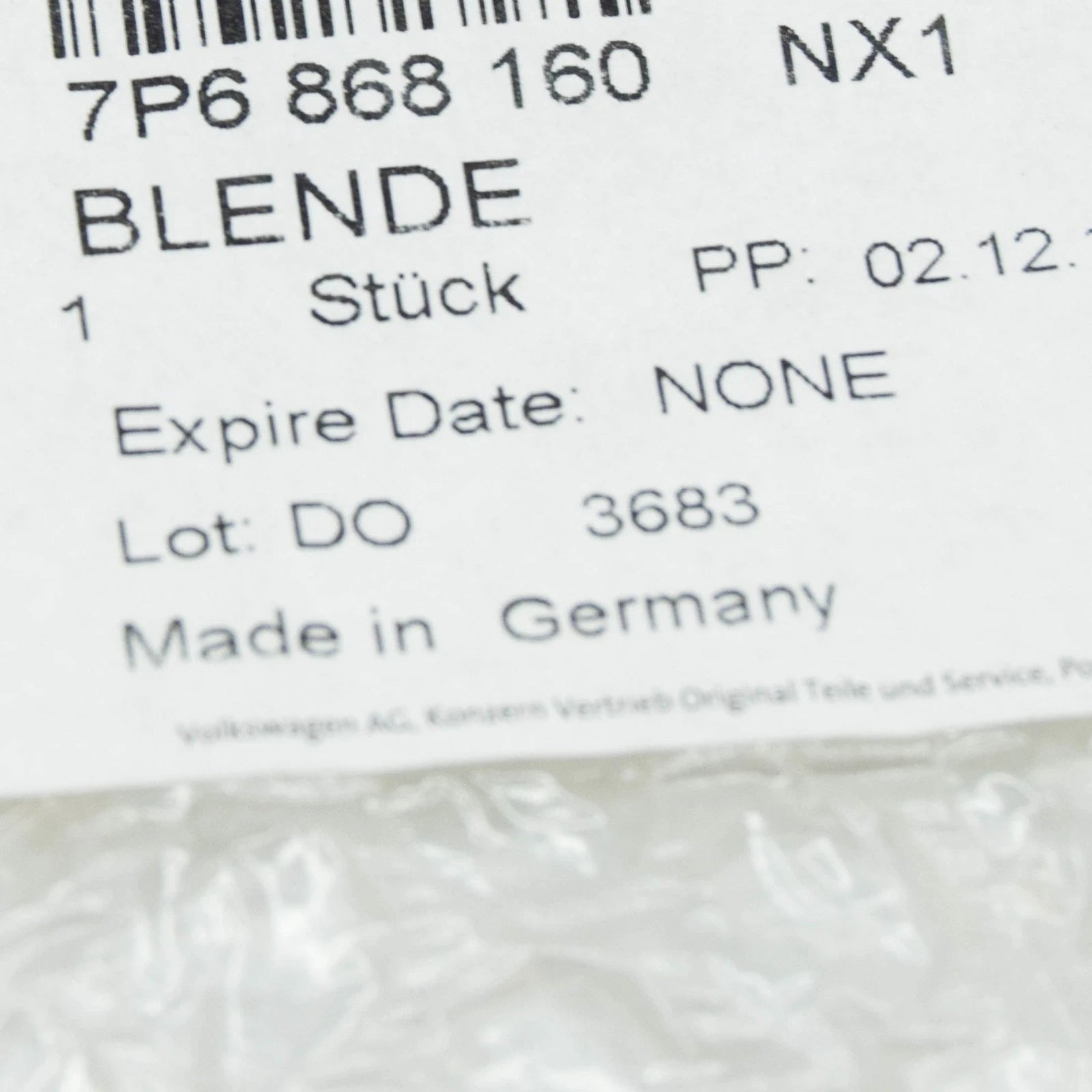 NEW VW TOUAREG 7P MK2 REAR RIGHT DOOR LOUDSPEAKER COVER 7P6868160NX1 ORIGINAL