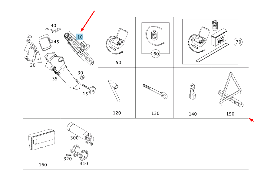 new mercedes-benz citan w415 lift jack a4155800700 original