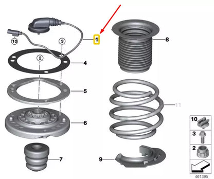 NEW BMW 3 F80 M3 ADAPTER CABLE FOR EDC 31312284780 2284780