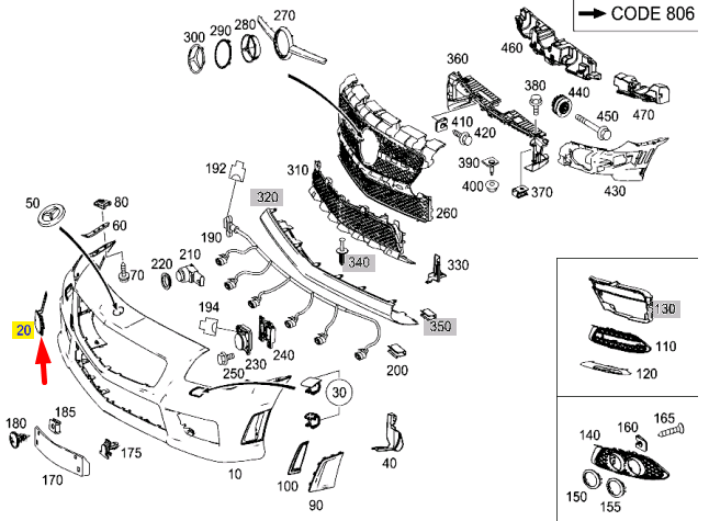 NEW MERCEDES-BENZ SLK R172 FRONT BUMPER TOW EYE COVER A17288526239999 ORIGINAL
