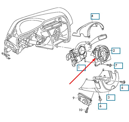 NEW AUDI A4 B8 STEERING WHEEL SLIP RING SQUIB 8K0953568M ORIGINAL