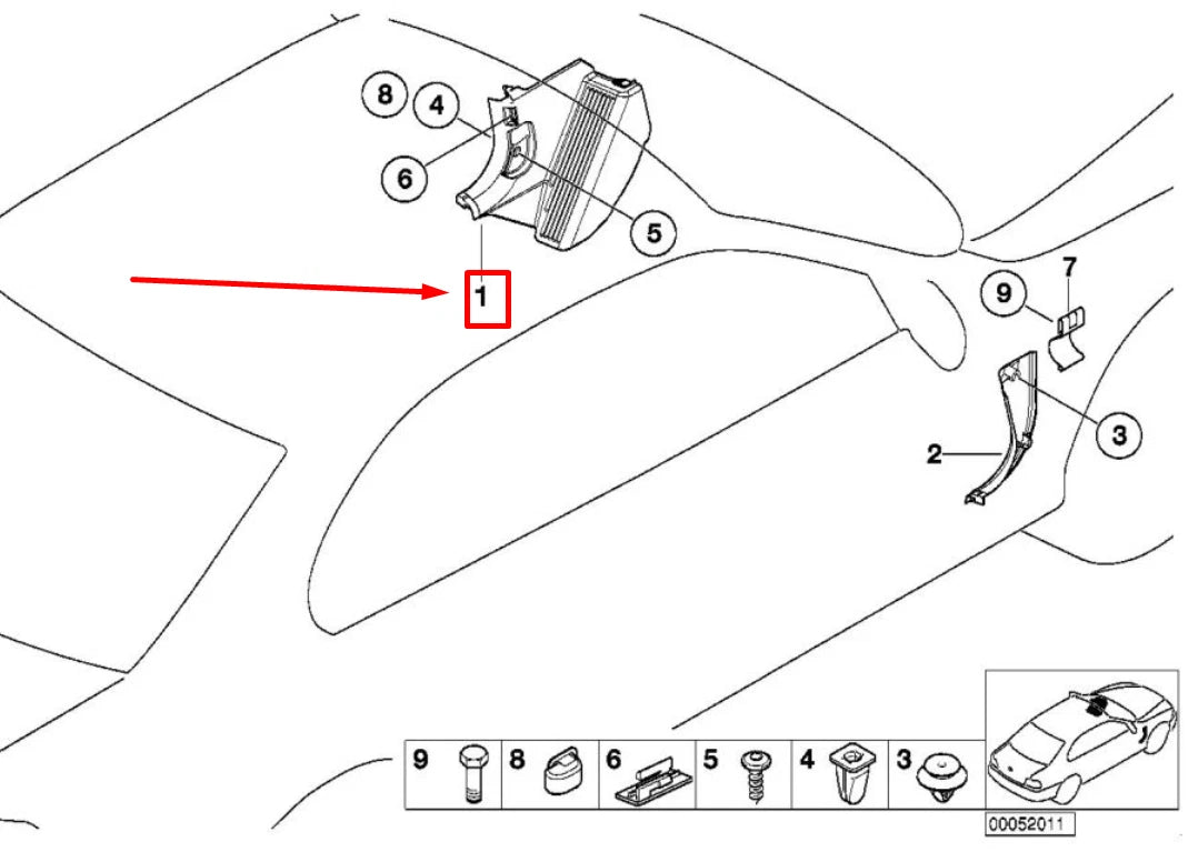 NEW BMW 3 E46 M ALUMINUM DEAD PEDAL 7902391 51437902391 ORIGINAL