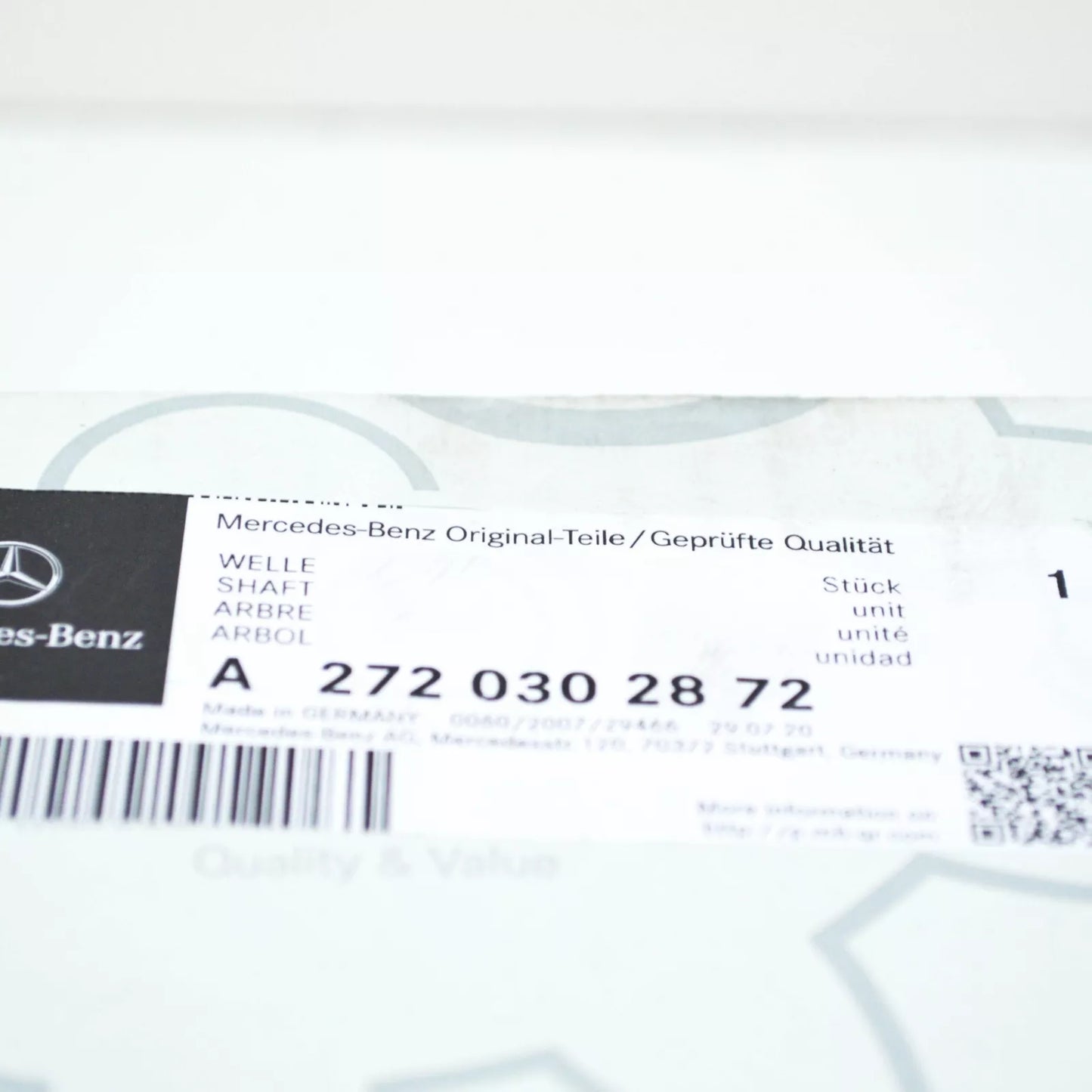 NEW MB M-CLASS W164 ENGINE BALANCE SHAFT A2720302872 4.0 DIESEL