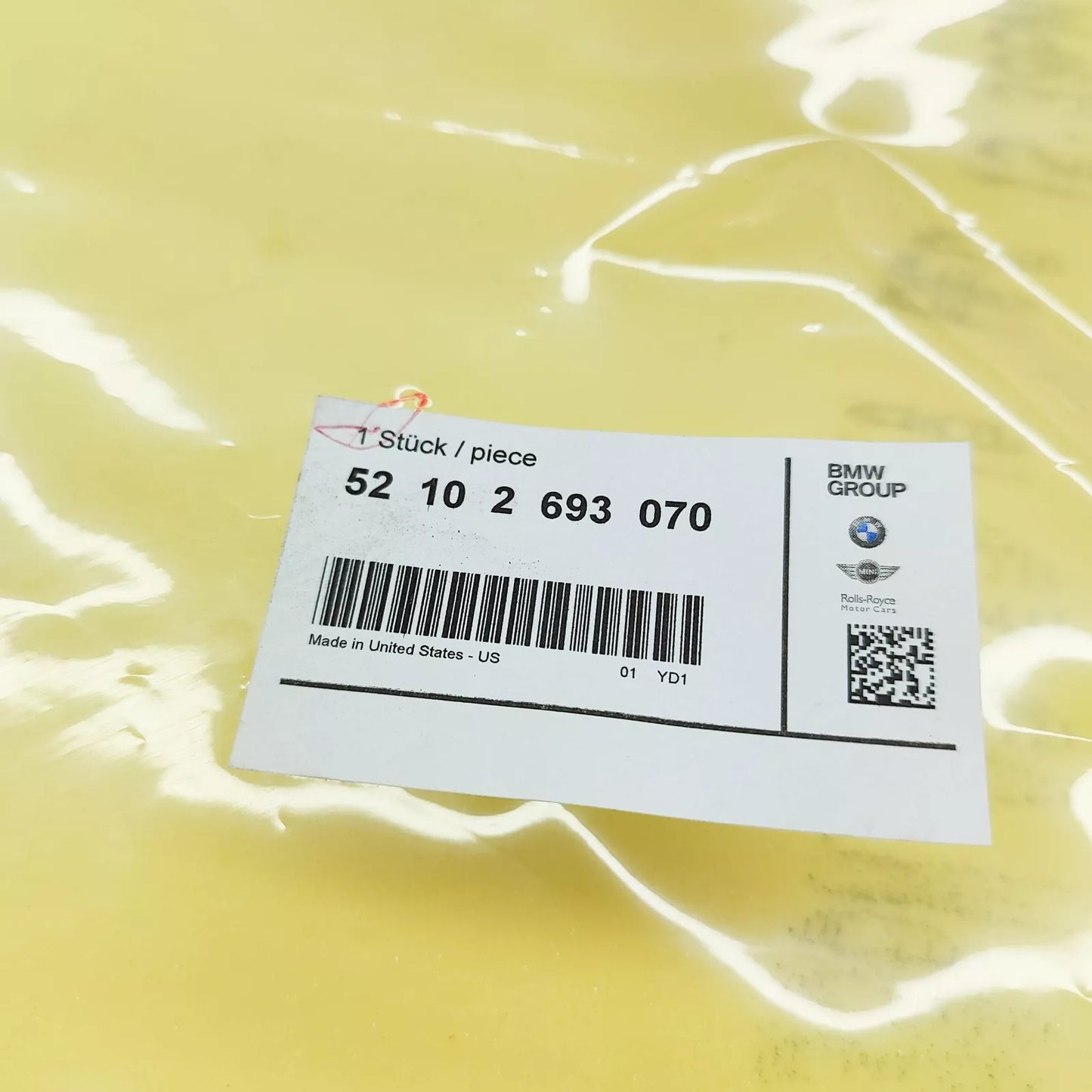 NEW BMW Z3 COUPE E36 FRONT FOAM PLASTIC SEAT 2693070 52102693070 ORIGINAL