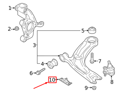 new vw arteon 3h7 front left suspension control arm cover 3q0407117b original