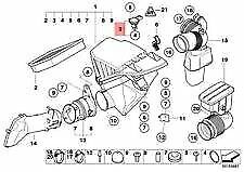 new bmw temperature sensor intake air e60 e61 e63 e64 e90 13627547822 7547822