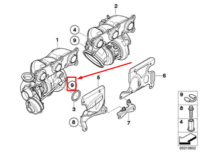 NEW BMW X6 E71, E72 SNAP LOCK KIT 8627680 11658627680 ORIGINAL