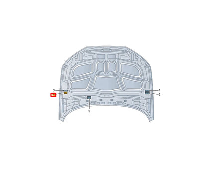 NEW AUDI A4 AVANT B9 EMISSION VALUE DATA PLATE 06M010533CE ORIGINAL