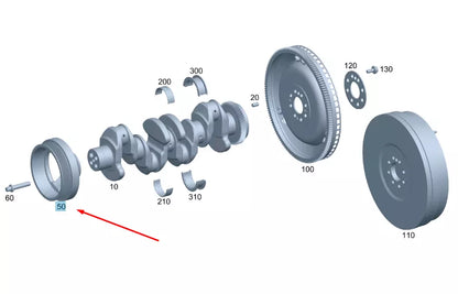NEW MERCEDES-BENZ SPRINTER W906 CRANKSHAFT PULLEY DAMPER A6510300303 ORIGINAL