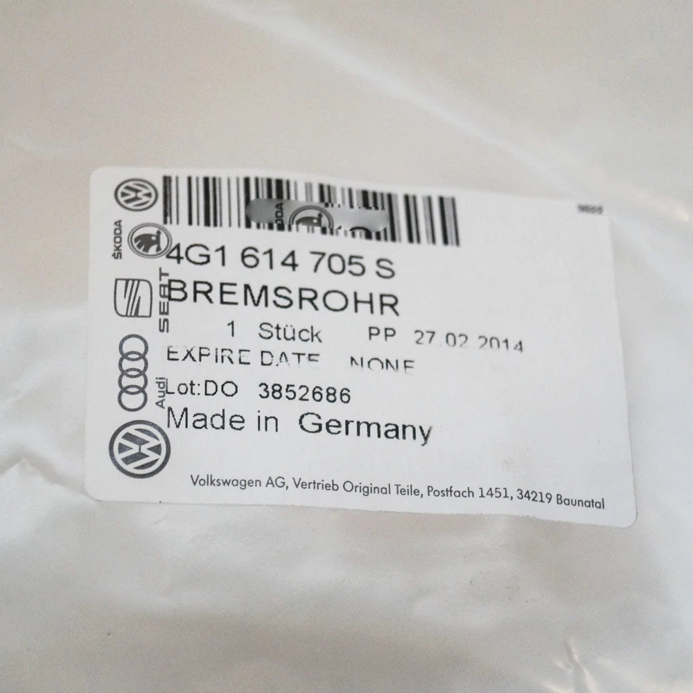 NEW AUDI A7 SPORTBACK BRAKE SYSTEM PIPE HOSE 4G1614705S 2016 ORIGINAL