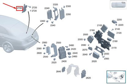NEW MERCEDES-BENZ S W223 FUEL SYSTEM CONTROL UNIT A0009008126 ORIGINAL
