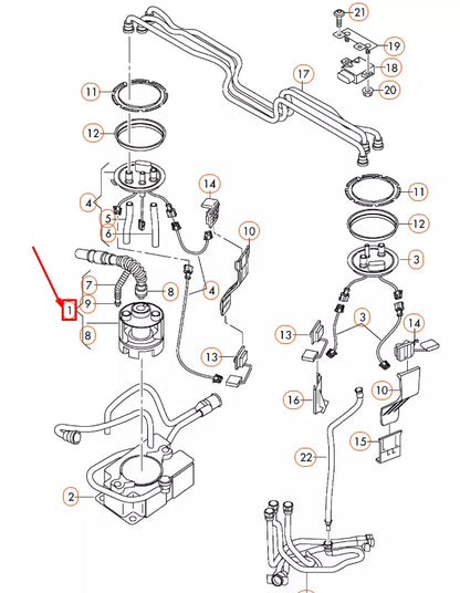 NEW AUDI R8 42 FUEL DELIVERY MODULE 420201444 ORIGINAL