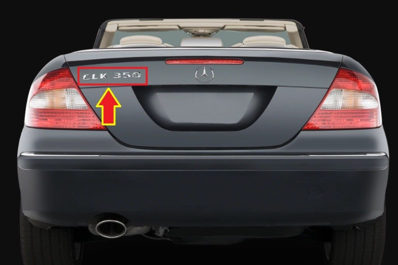 new mercedes benz clk c209 rear trunk boot emblem badge a2098170715 original