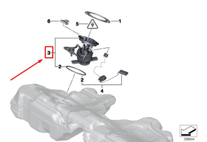NEW BMW 6 CABRIO F12 FUEL PUMP 16117260636 7260636 ORIGINAL