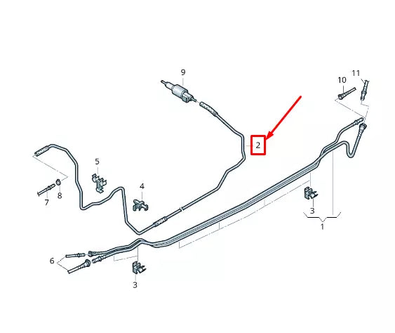 NEW VW AMAROK 2H FUEL LINE 2H0201418