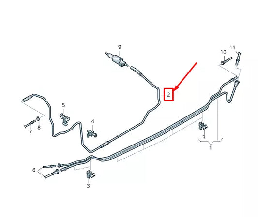 NEW VW AMAROK 2H FUEL LINE 2H0201418
