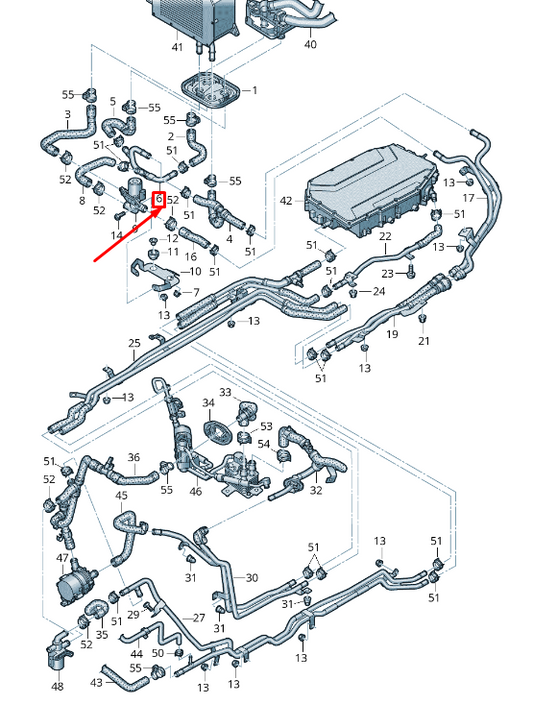 NEW AUDI Q5 FY ENGINE COOLANT PIPE 80A121071M ORIGINAL