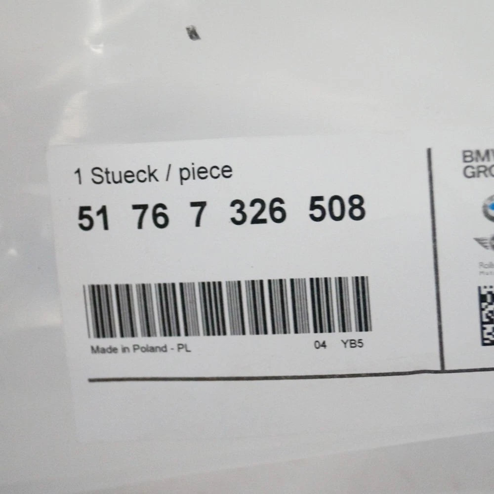 NEW BMW 4 F36 REAR RIGHT DOOR WEATHER STRIP 51767326508 7326508 ORIGINAL