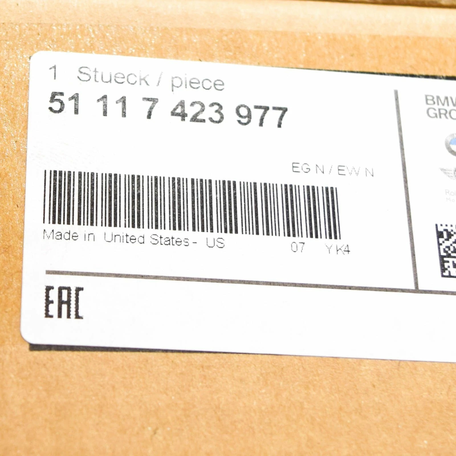 NEW BMW X7 G07 FRONT BUMPER RADIATOR GRILLE CENTER 51117423977 ORIGINAL